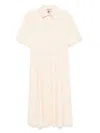 Semicouture Sharon Midi Dress In Neutrals