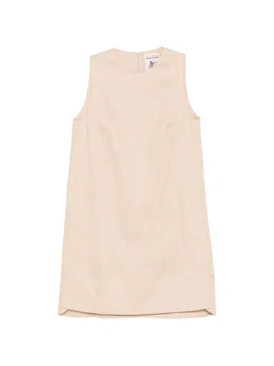 Semicouture Sheena Sleeveless Mini Dress In Neutral
