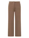 Semicouture Shelby Trousers In Brown