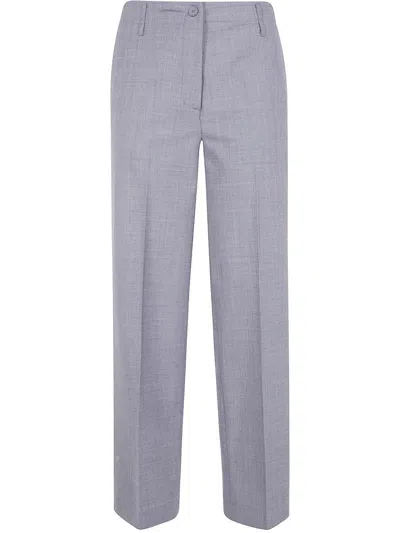 Semicouture "shelby" Trousers Clothing In Gray