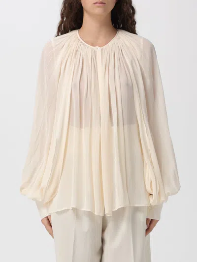 SEMICOUTURE SHIRT SEMICOUTURE WOMAN COLOR IVORY,H71939044