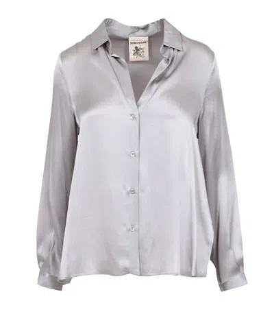 Semicouture Shirts Grey In Gray