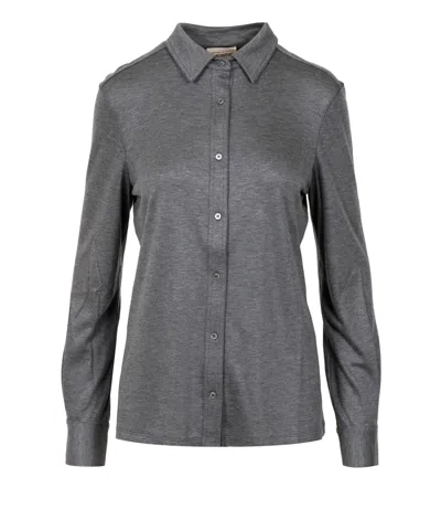 Semicouture Shirts Grey In Gray