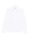 Semicouture White Cotton Shirt With Button-down Placket In White