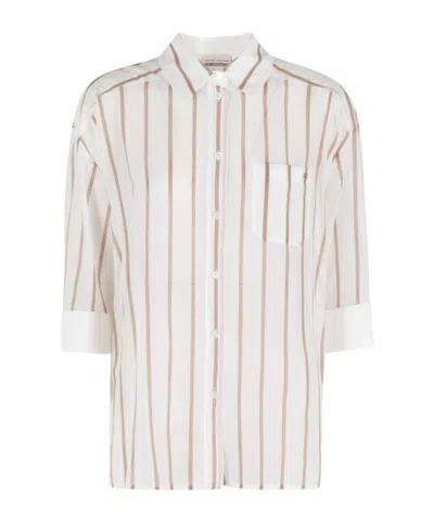 Semicouture Gracia Striped Pocket Shirt In Multi