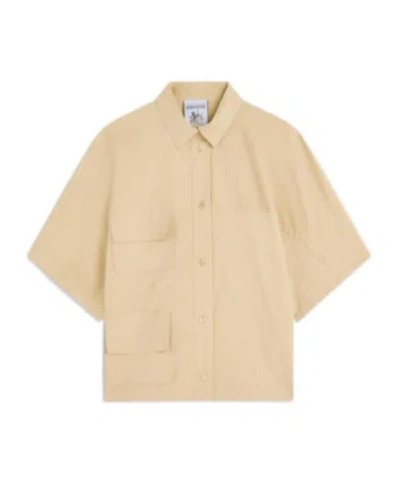 Semicouture Short-sleeved Shirt In Nude