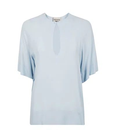 SEMICOUTURE CUT-OUT BLOUSE