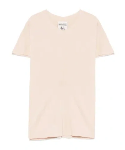 Semicouture Short-sleeved Sweater In White
