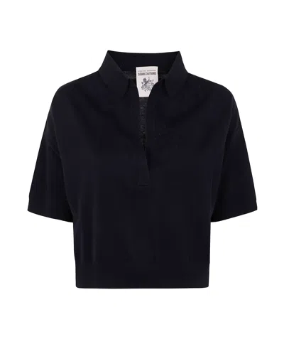 Semicouture Short-sleeved T-shirt In Black