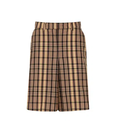 Semicouture Shorts Beige In Multi