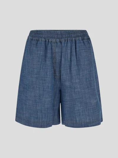 Semicouture Shorts In Chambray