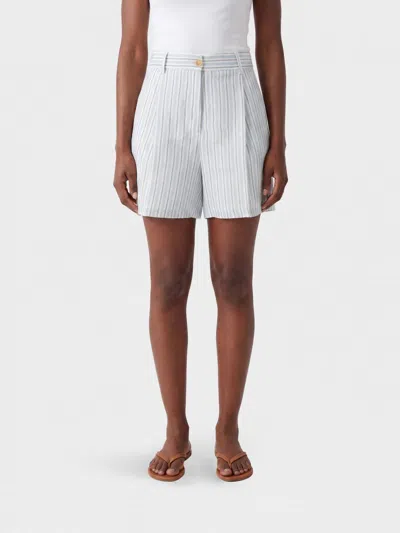 Semicouture Shorts Woman In Blue