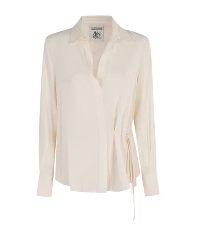 SEMICOUTURE SIDE TIE SHIRT