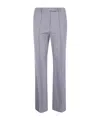 Semicouture Sienna Pleated Trousers In Gray