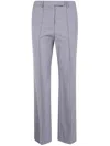 Semicouture Sienna Pleated Trousers In Blue