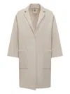 Semicouture Single-breasted Coat In Gold