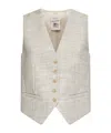 Shop Semicouture Virgin Wool Waistcoat In Nude