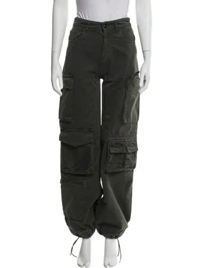 Pre-owned Semicouture Skinny Leg Pants In Green