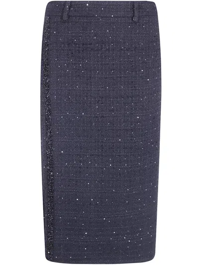 Semicouture Skirt Pencil "carlene" In White