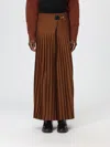 Semicouture Skirt  Woman Color Brown In Brown