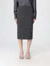 Semicouture Skirt  Woman Color Grey In Gray