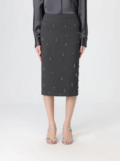 Semicouture Skirt  Woman Color Grey In Gray