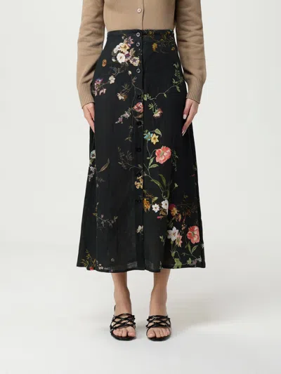 Semicouture Skirt  Woman Colour Multicolor In Black