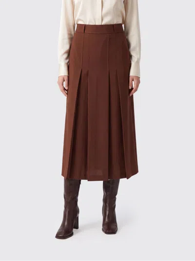 Semicouture Skirt Woman Color Brown