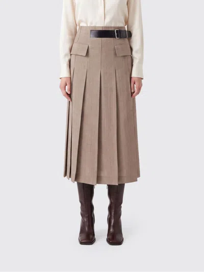 Semicouture Skirt Woman Color Brown