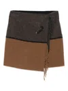 Semicouture Safety-pin Fringed Skirt In Multi