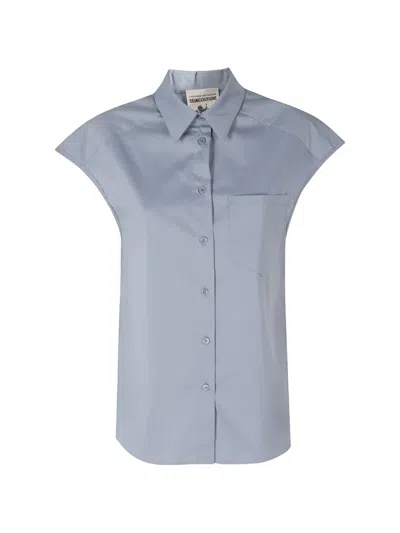 Semicouture Sleeveless Blouse In Blue