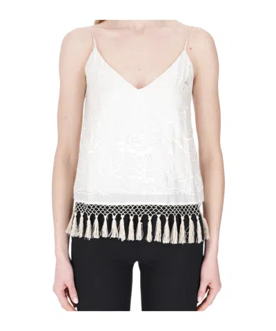 Semicouture Sleeveless Camisole In White