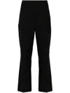 Semicouture Slim-leg Cropped Trousers In Black