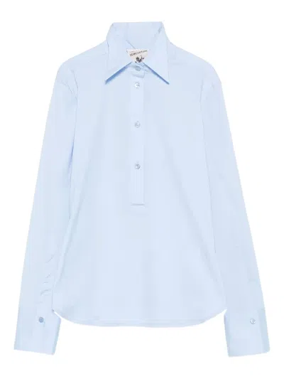 SEMICOUTURE SPREAD-COLLAR BLOUSE
