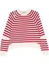 SEMICOUTURE STEPHANIE STRIPED COTTON SWEATER