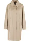 Semicouture Straight-hem Trenchcoat In Neutrals