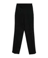 Semicouture Straight-leg Casual Pants In Black