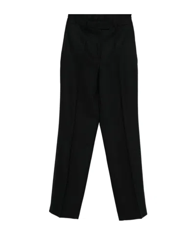 Semicouture Straight-leg Casual Pants In Black