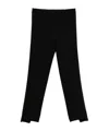 Semicouture Straight-leg Pants With Clean Waistband In Black