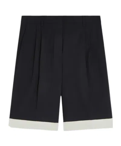 Semicouture Straight-leg Shorts In Black