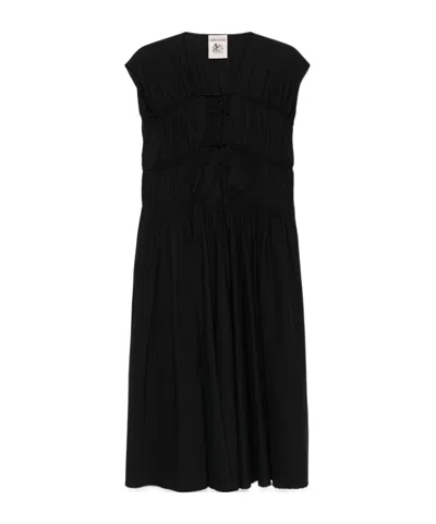 Semicouture Strappy Dress In Black