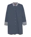 Semicouture Benedicte Striped Cotton Shirt In Light Blue