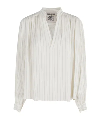 SEMICOUTURE STRIPED PATTERN SHIRT