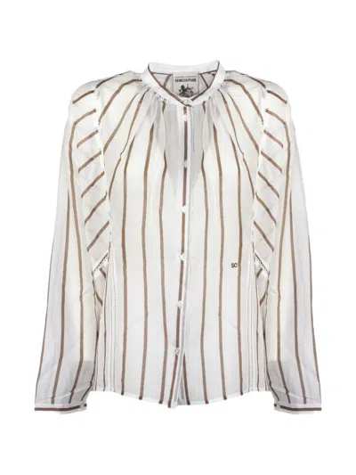 Semicouture Striped Shirt In Multi