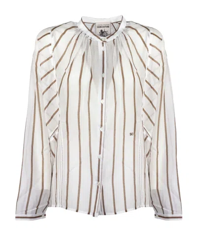 Semicouture Striped Shirt In Multi