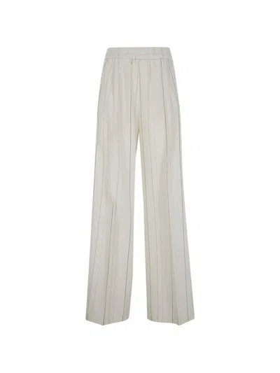 Semicouture Striped Trousers In Multi