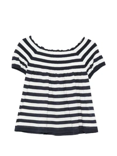 Semicouture Striped-pattern T-shirt In Multi