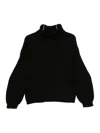 Semicouture Cashmere Blend Jumper In Black