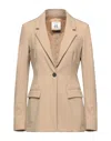 Semicouture Suit Jackets In Beige