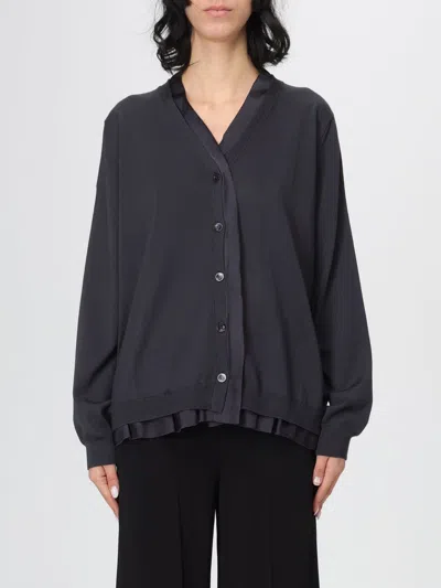 Semicouture Sweater  Woman Color Charcoal In Blue